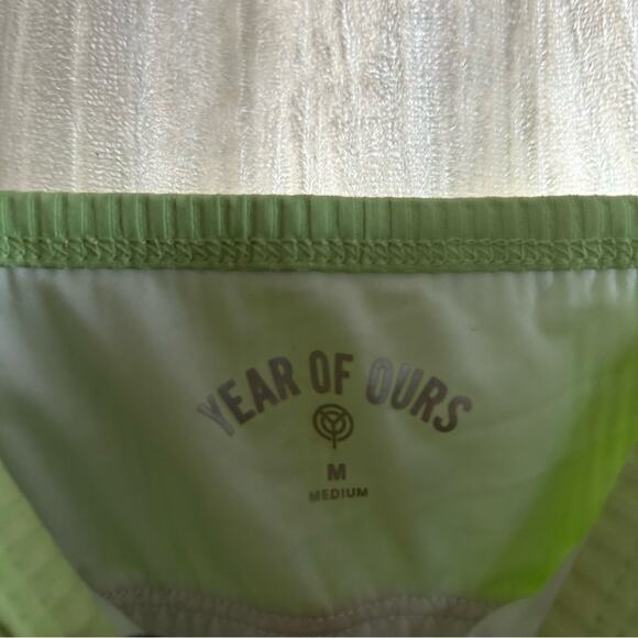 Year of Ours Ribbed Bralette Tank Top Athletic‎ Pistachio Green NWT Size L - Picture 3 of 5